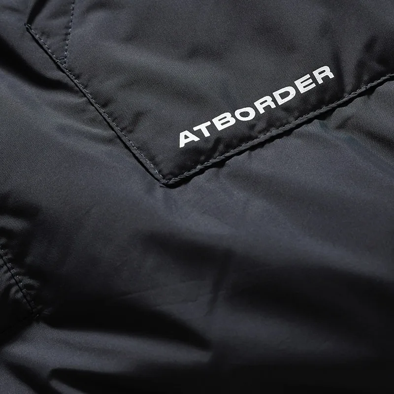 Winter Outdoor Solid Color 90 White Duck Down Trendy Men's and Women's Loose Pullover Warm Bread Jacket Hooded Down Coat