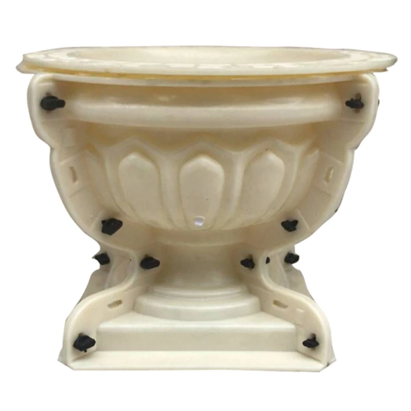 Factory wholesale 37cm ABS plastic concrete flower pot mold garden