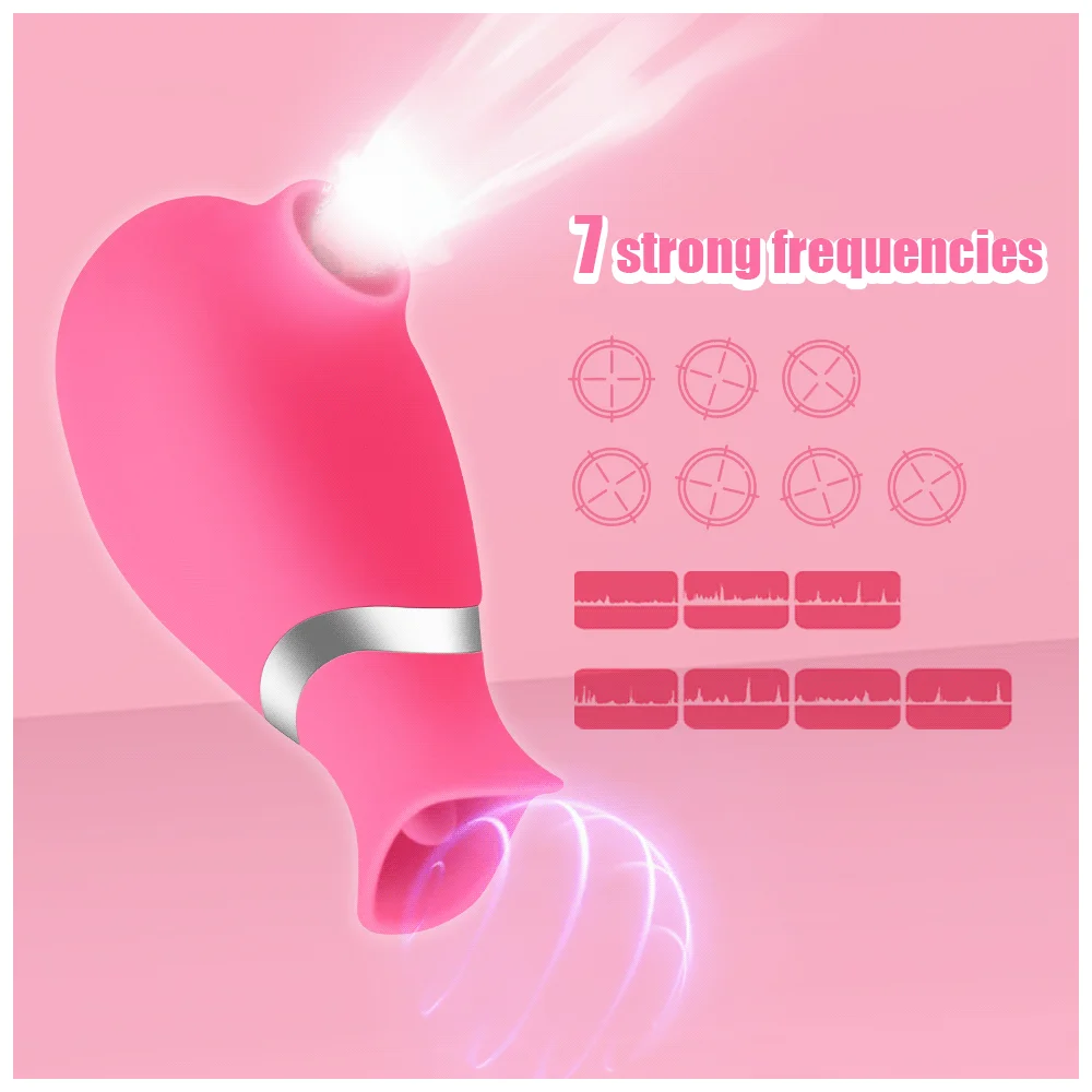 Tongue Licking Sucker Vibrator for Women G Spot Nipple Stimulator Tongue Lick Clitoris Sucker Massager Adult Toys for Women 18+