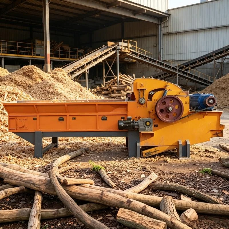 Commercial 8/h Electric Wood Chipper and Crusher Machine for Tree Branches Wood Waste Shredding Biomass Recycling