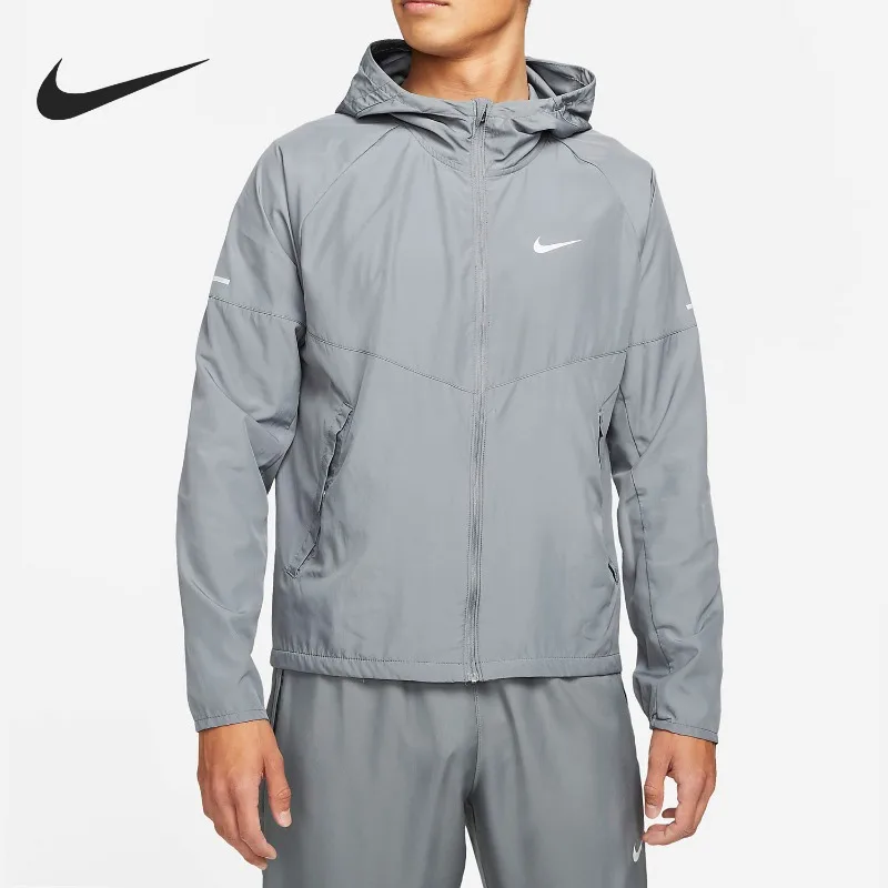 Nike Casual Men's Fashion Trend Running Sports Windproof Jacket DD4747-084