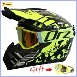 Gift Goggles Motorcycle Helmet Professional Motocross Off Road protective Helm Children Off-road Casque Capacete De Motocicleta
