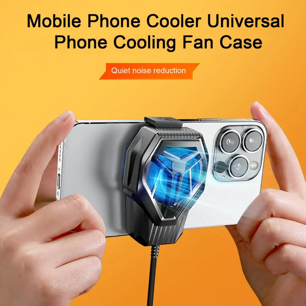 Practical Heat Sink  Back Clip Design Silent Cooling Phone Cooling Fan  Game Cooler System Quick Cooling Fan