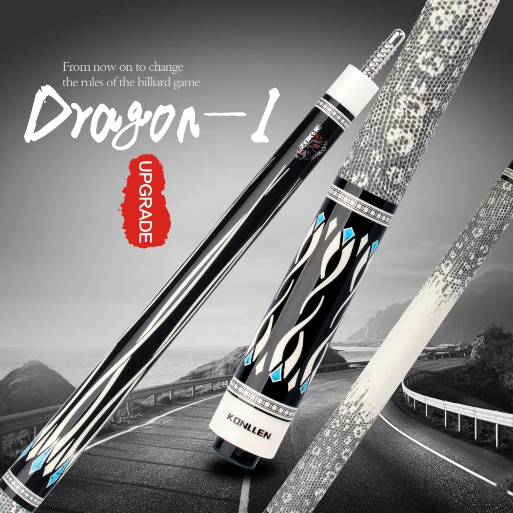 

KONLLEN 58-дюймовый кленовый вал в стиле дракона, набор киев для бильярда 10,5/11,5/12,5 мм