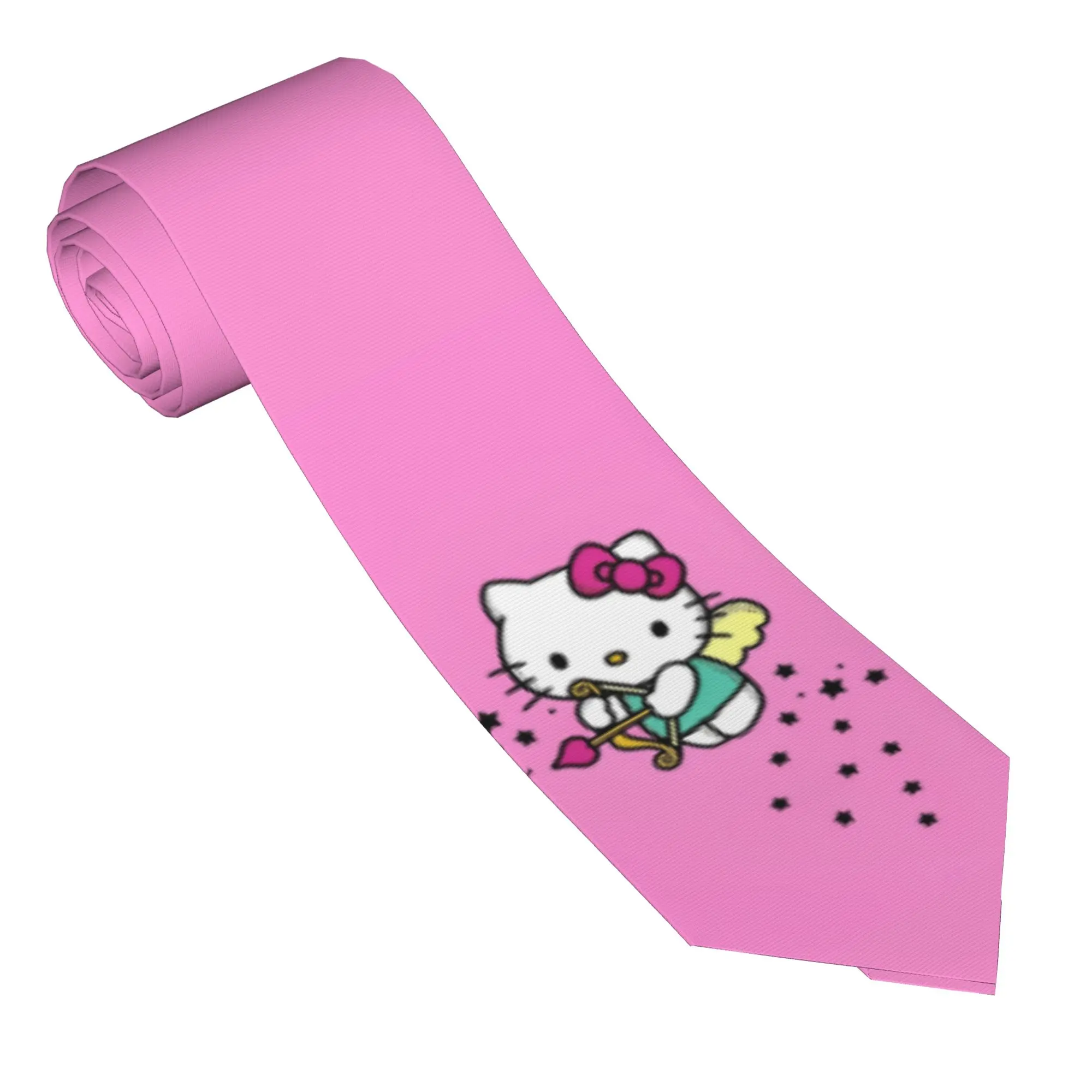 

Hello Kitty Sagittarius Neckties Men Slim Polyester 8 cm Classic Neck Ties for Men Daily Wear Cravat Wedding Accessories Party