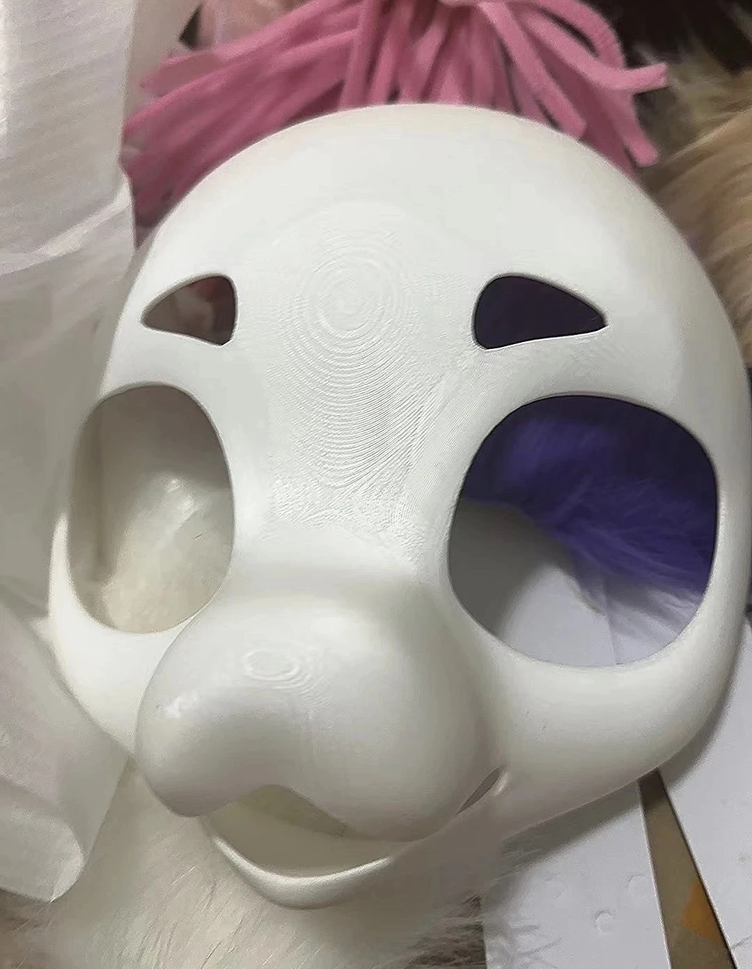 Kigurumi Basismaske Material Pla Short Snout 3D-Druck Semi Realistischer Tieranzug Totenkopf Cosplay Kostümzubehör