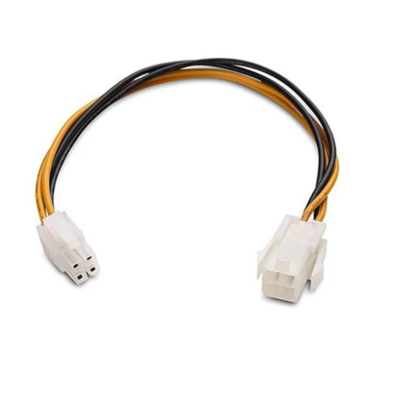 1pcs 20cm ATX 4 Pin Male to 4Pin Female PC CPU Power Supply Extension Cable Cord Connector Adapter