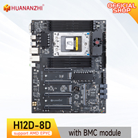 HUANANZHI H12D 8D AMD  Motherboard with BMC module support AMD EPYC 7002 7003 series CPU 8 channel memory Dual 2.5G network IPMI