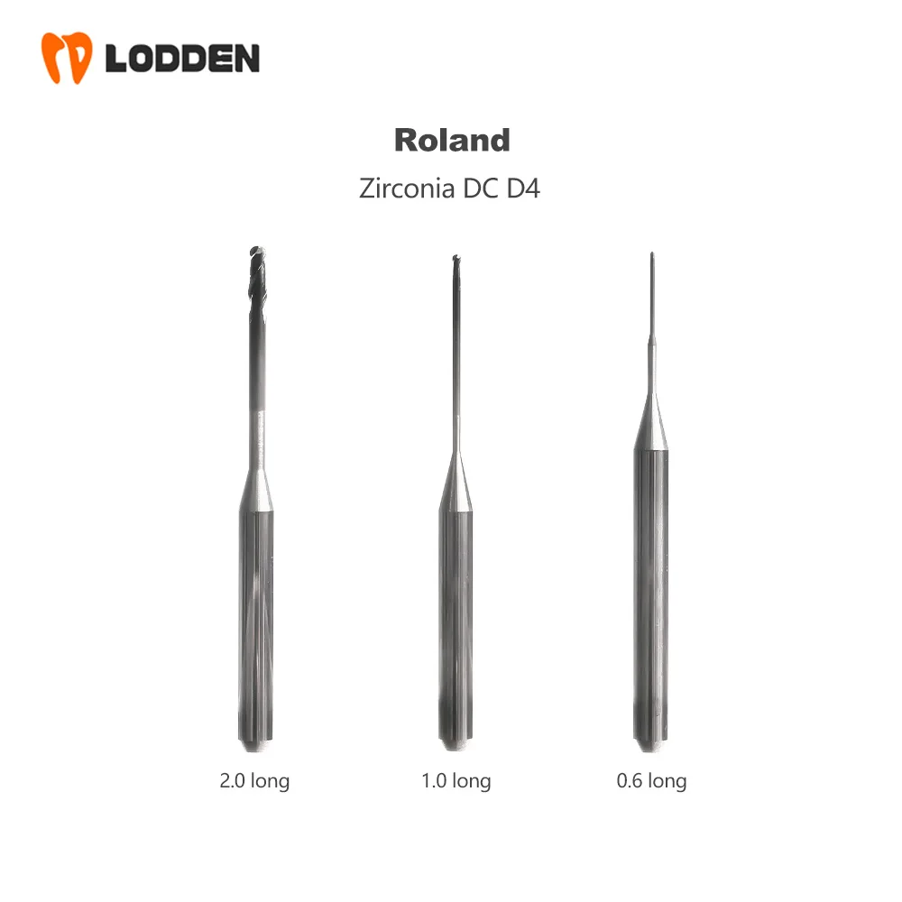 Milling Burs Roland DWX50 DWX51D Dental Lab for Zirconia PMMA D4 Grinding Drills Diamond Flat End Dentist DWX52 Machine Tools