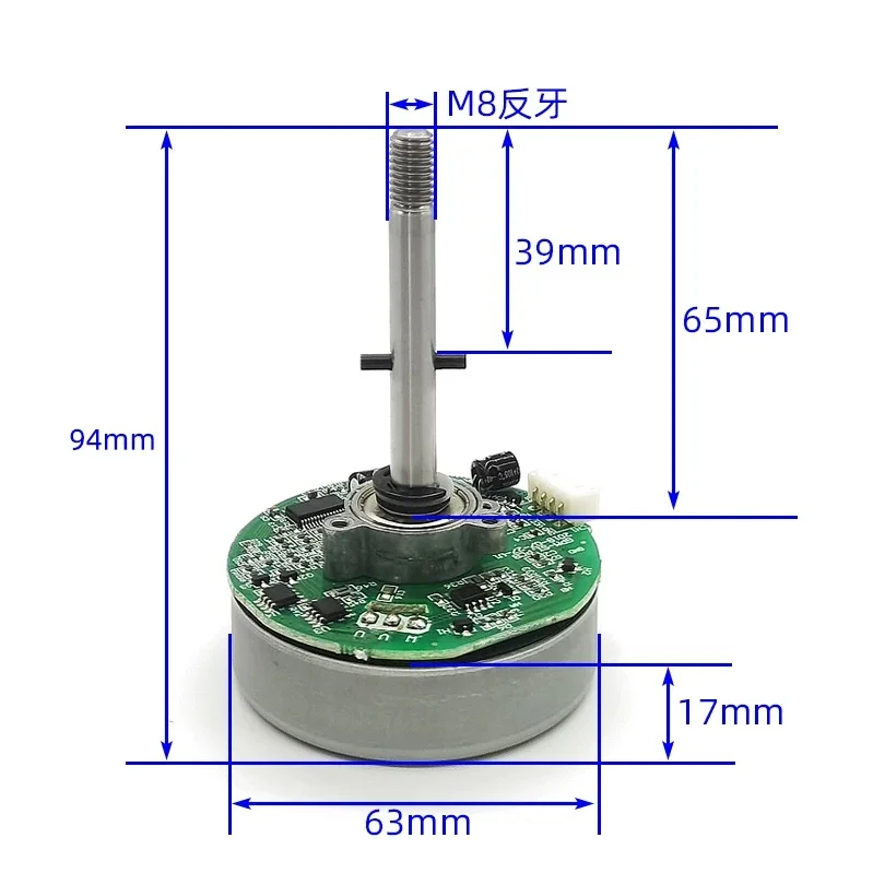 PWM DC brushless motor variable frequency fan motor DC 24V 12V socket fan motor outer rotor 102DC-94 - view 3
