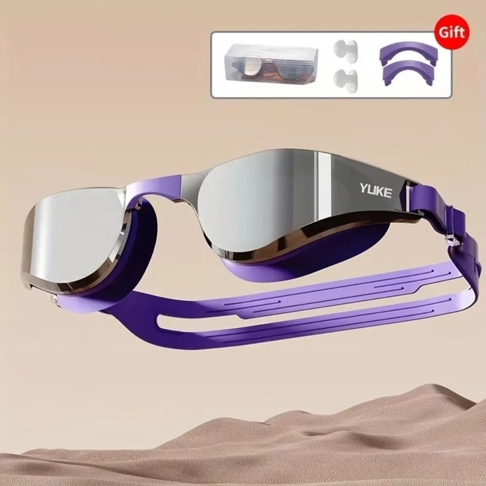 Versatile Soft Silicone Swimming Goggles Anti Fog Adjustable Strap HD Swim Goggles HD Waterproof Waterproof Goggles Water Sports