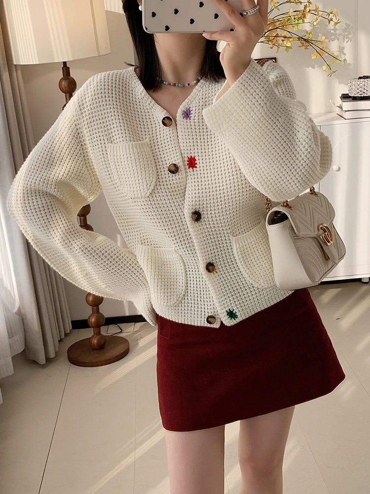 

Универсальная хлопковая юбка в клетку для женщин, с высокой талией, А-силуэт, короткая, для повседневной носки, простая, с пуговицами, из смесового хлопка