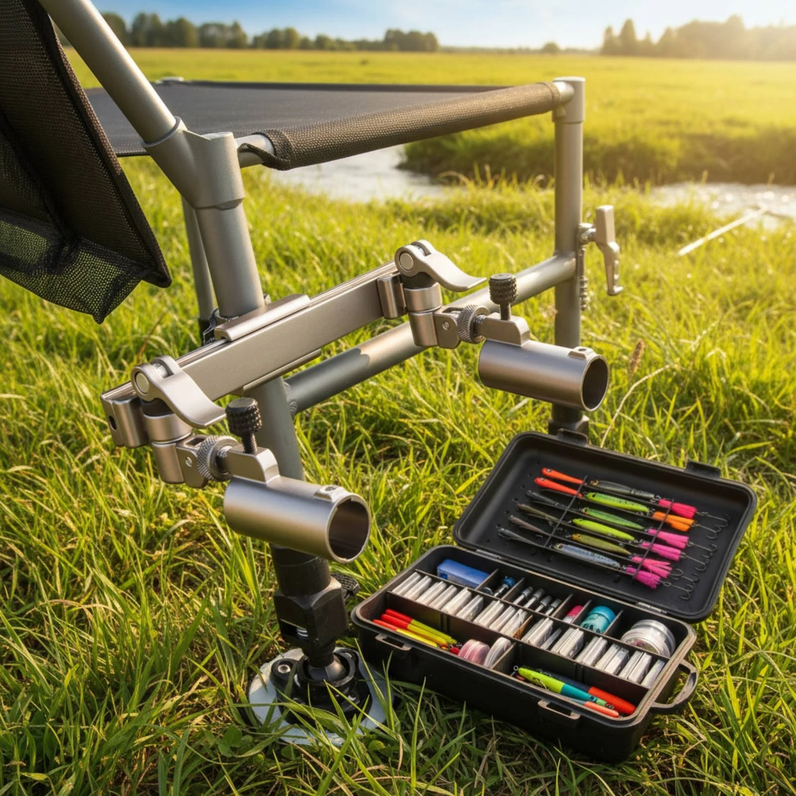 

Two-Rod Fishing Rod Holder Mount Precision-Machined Adjustable Fishing Rod Holder Pole Cradle Universal Adjustment Outdoor Gear