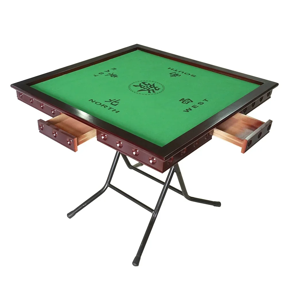 Factory customized simple folding mahjong table 90*90cm size non-automatic mahjong table