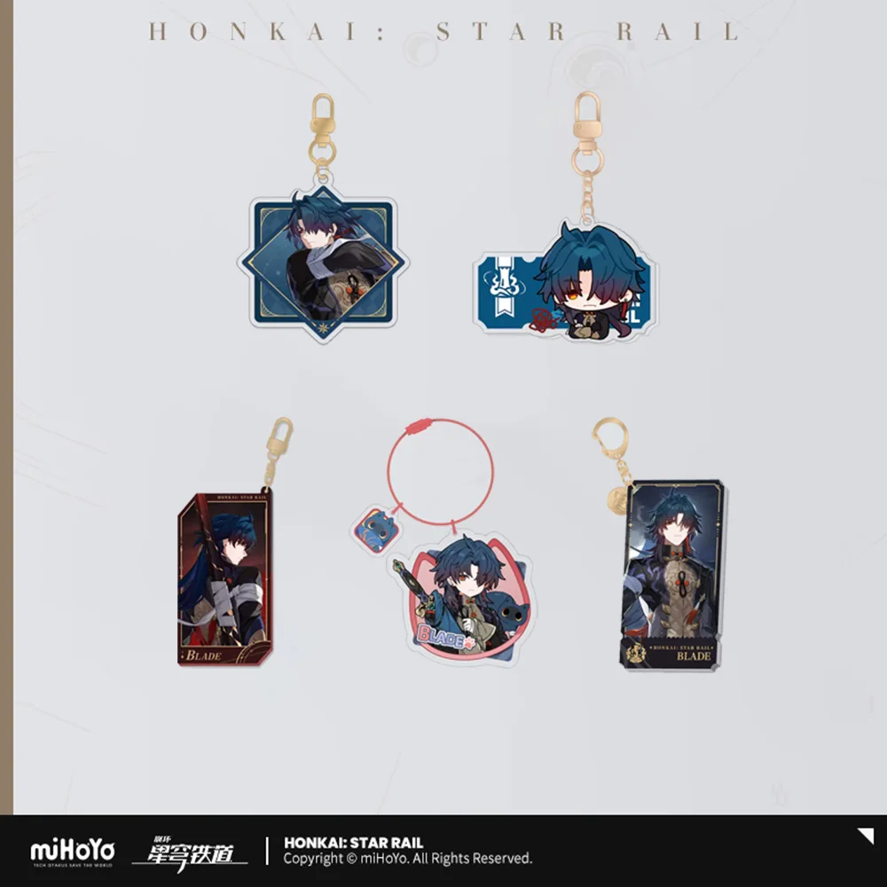 Sunsyea Official Honkai Star Rail Merch From miHoYo Blade Keychain Pendant Anime Collection