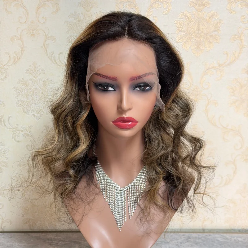 

Выделите 1B/27 Парик Человеческих Волос Объемная Волна Парики Человеческих Волос 13x4 Hd Парик Фронта Шнурка Медовый Блондин Ombre Цветные Парики Для Женщин