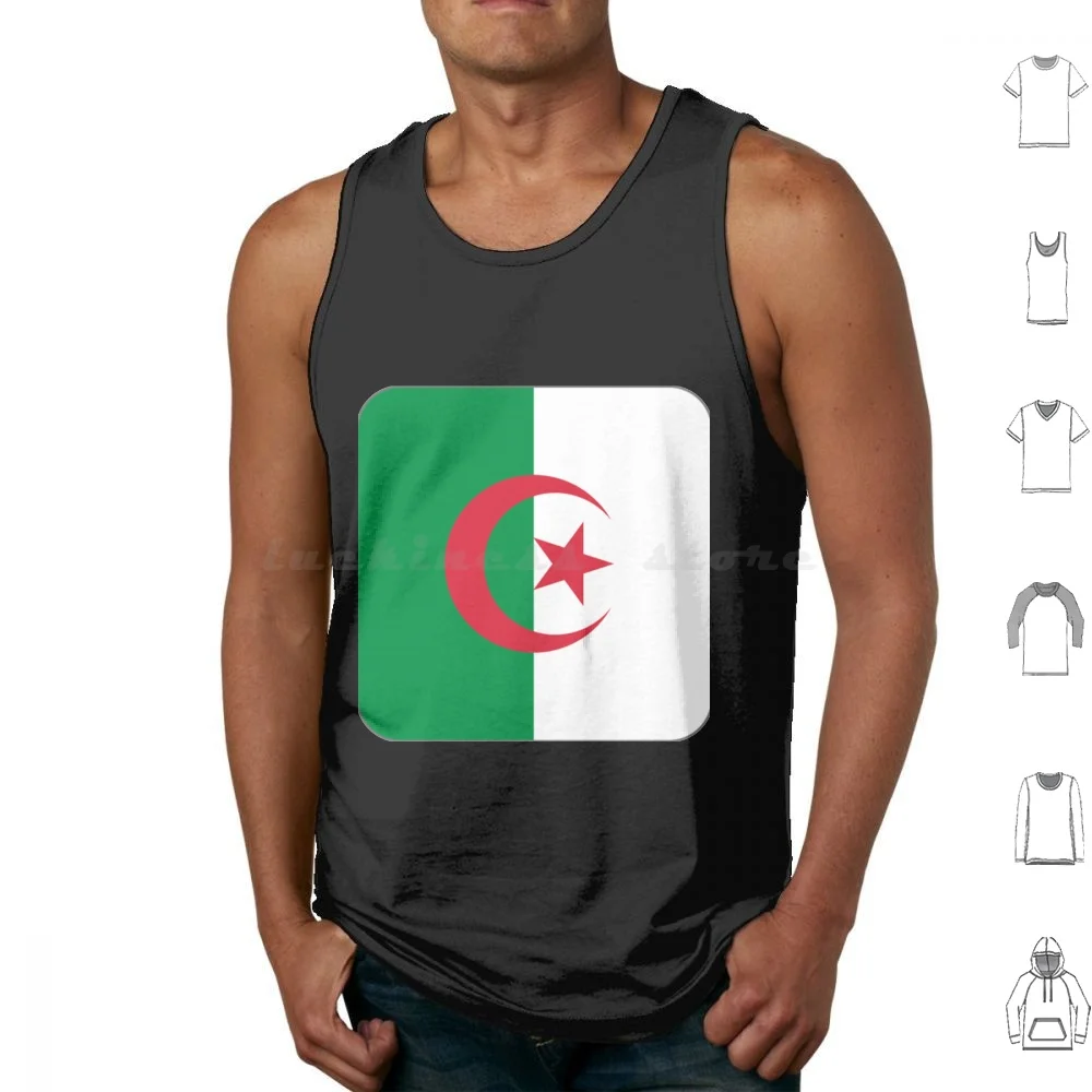 Algeria Flag-Algerian Flag Tank Tops Vest Sleeveless Algerian Flag Algeria Flag Algerian Algeria For Algerian Algerian Mom