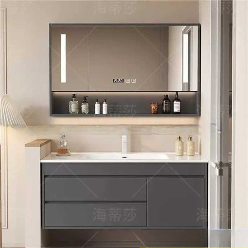Decorations Wall Bathroom Cabinet Shelves Over Mirror Organizer Storage Cupboard Makeup Drawers Archivadores Trendy Furniture