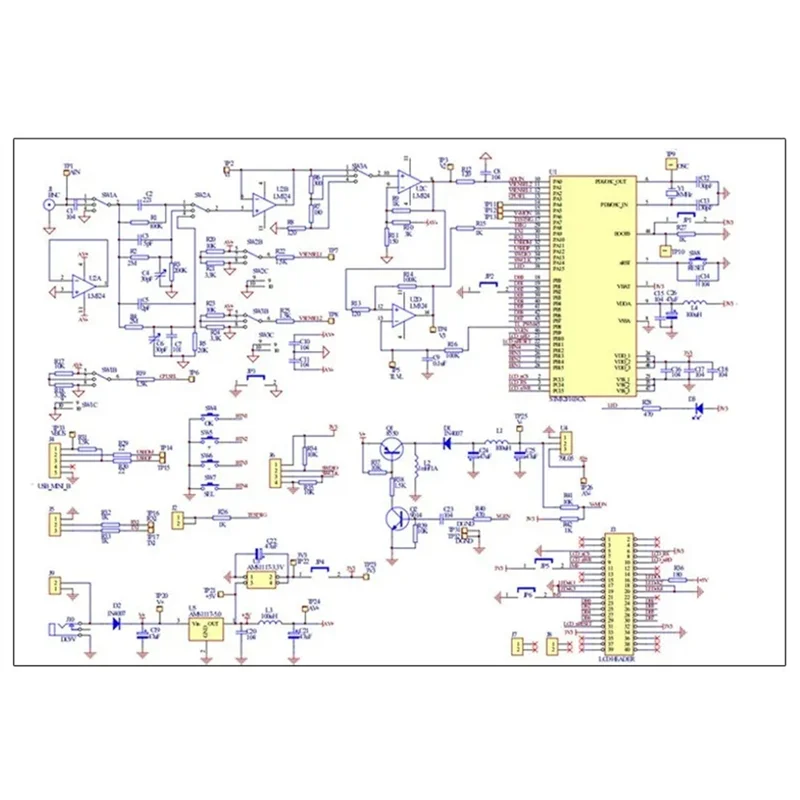 AD23-DSO138 デジタルオシロスコープ DIY 電子キットマイクロコントローラ回路基板アセンブリ溶接部品