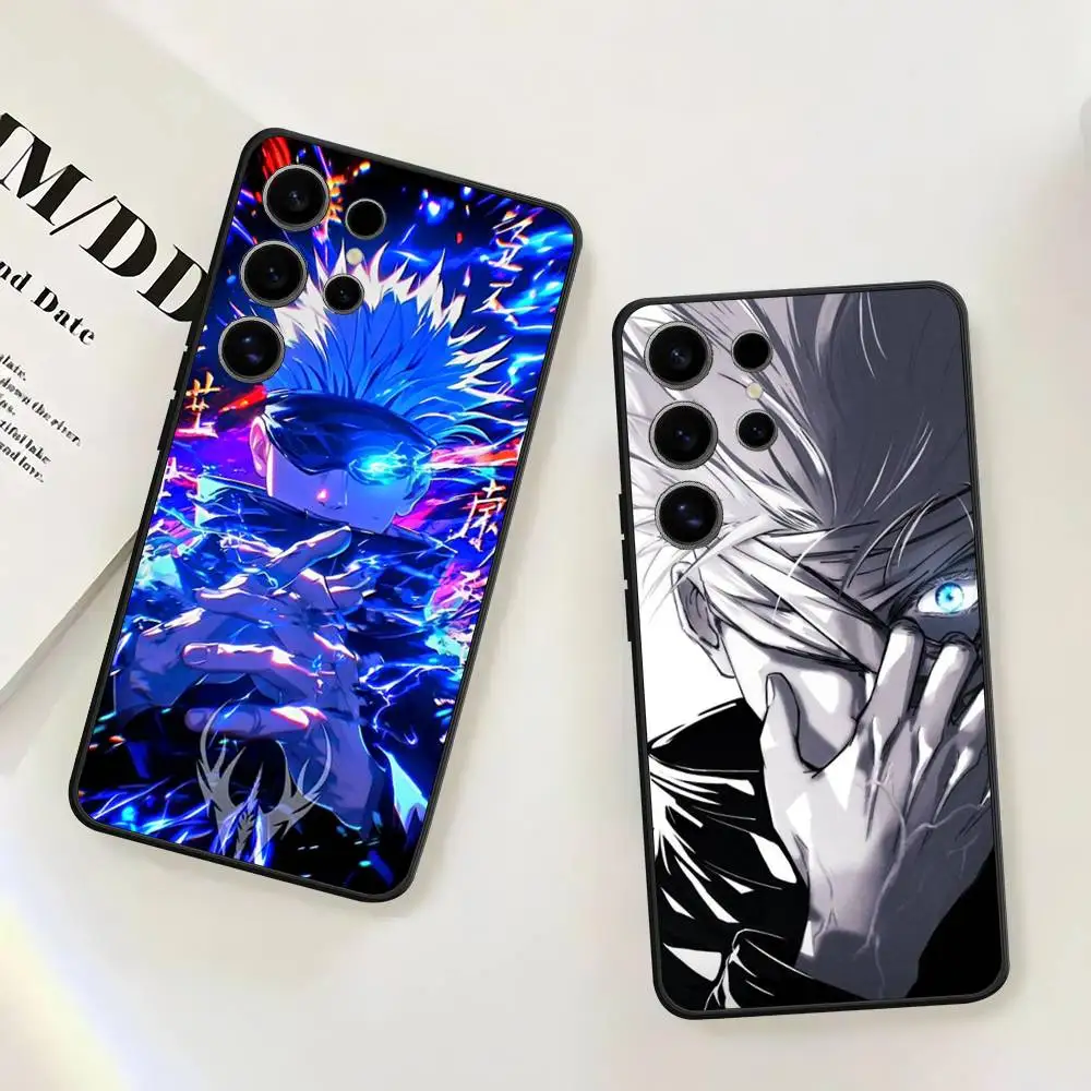 J-Jujutsu Kaisen G-Gojo Anime Hülle für Samsung Galaxy Hülle S25 S23 S22 S21 S30 S20 S10 Ultra Plus FE TPU Soft Cover