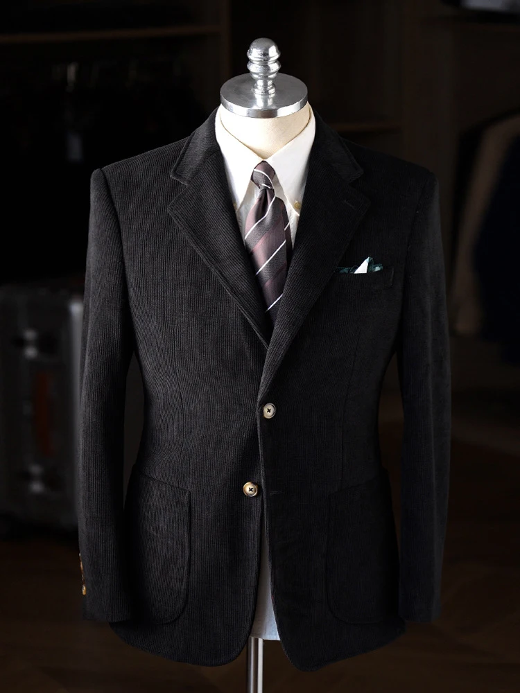 عالية الجودة سروال قصير الرجال الدعاوى 1 قطعة الكلاسيكية عادية واحدة الصدر العريس البدلات الرسمية خياط صنع السترات الذكور الحلل زي