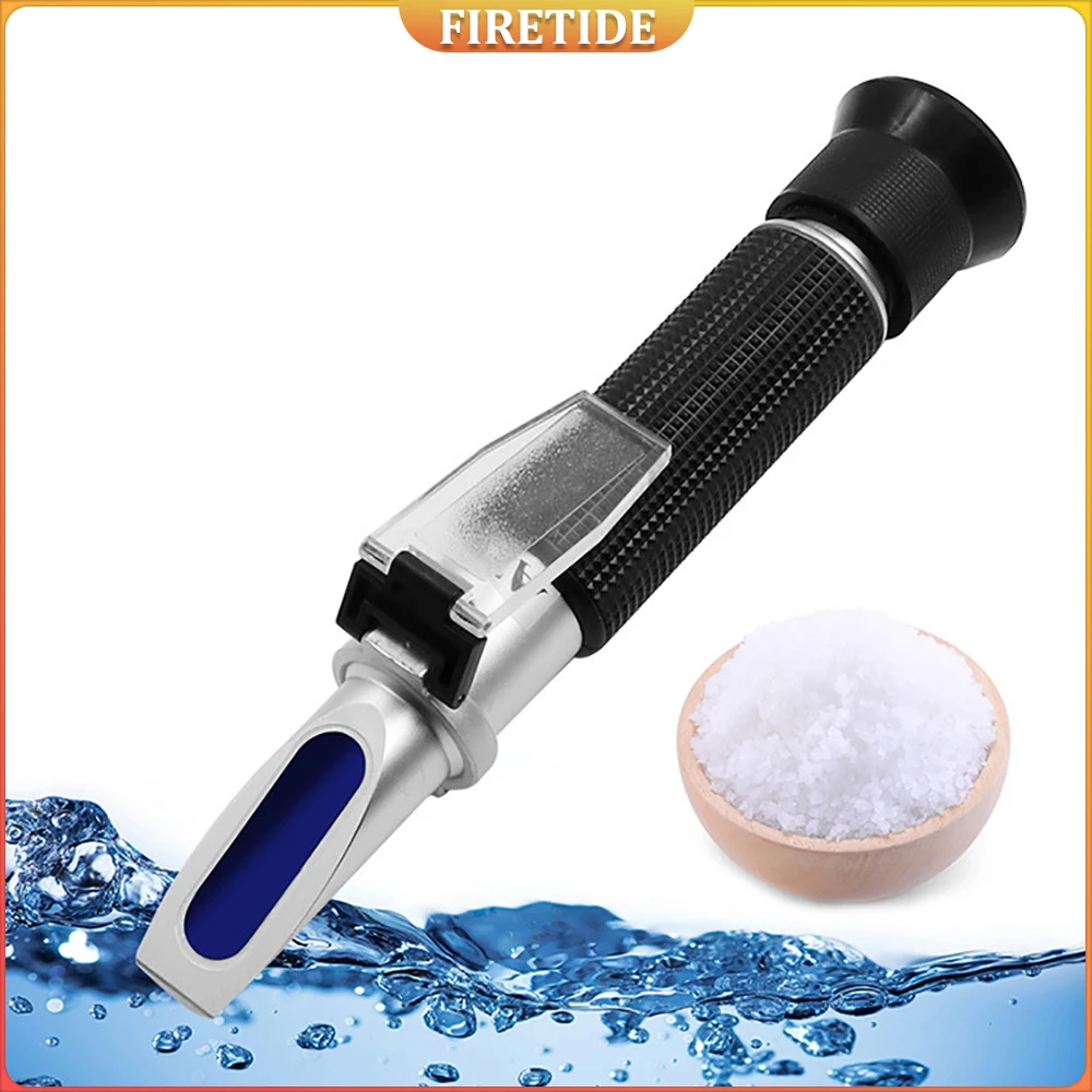 

1pcs Meter Refractometer Dual Scale 1.0 to 1.07 S.G. Salt Tester for Drinking Water Aquarium Salt Test Tester Seawater