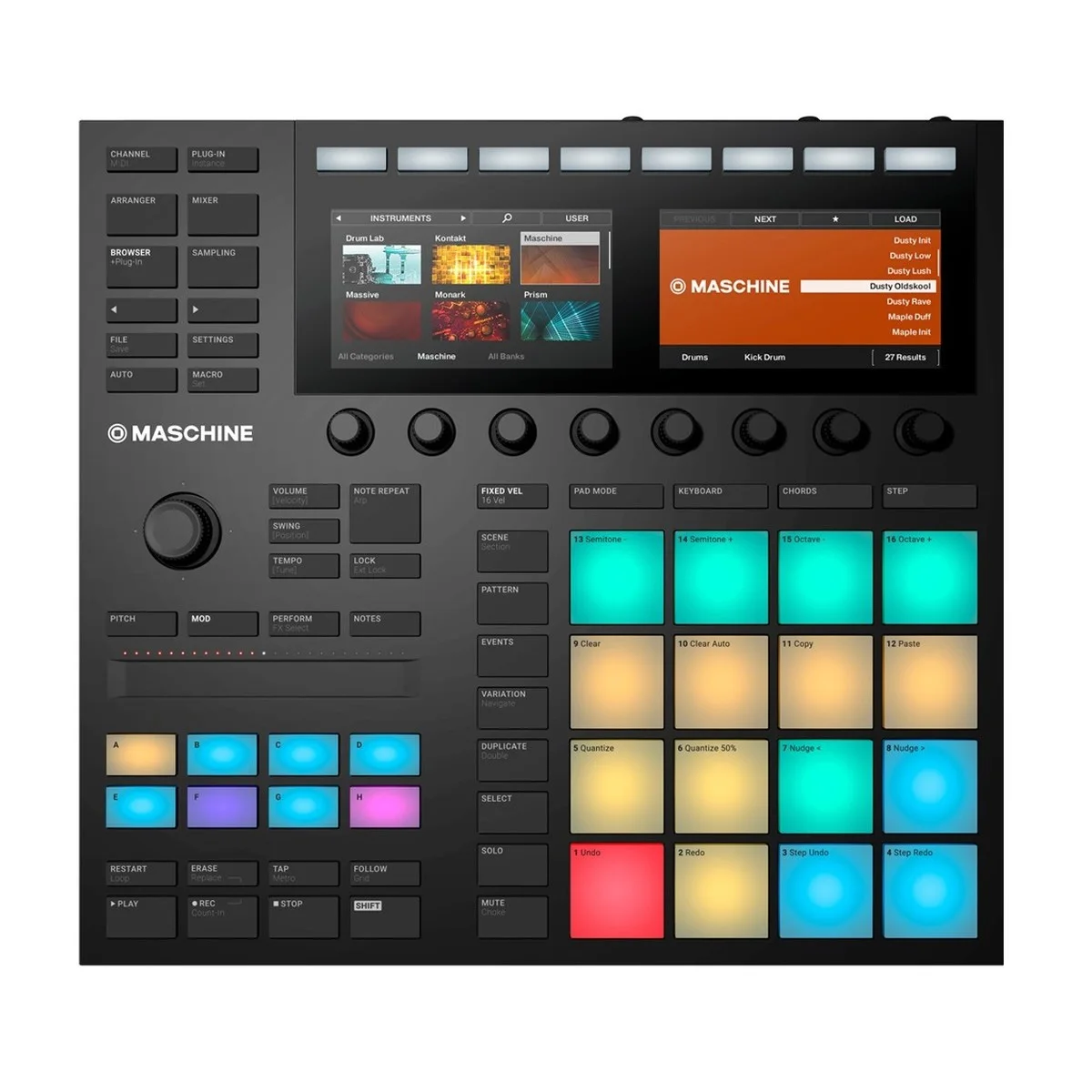 

NI Maschine Mikro MK3 PLUS + Arranger Drum Machine MIDI Electronic Keyboard Controller Percussion Pad