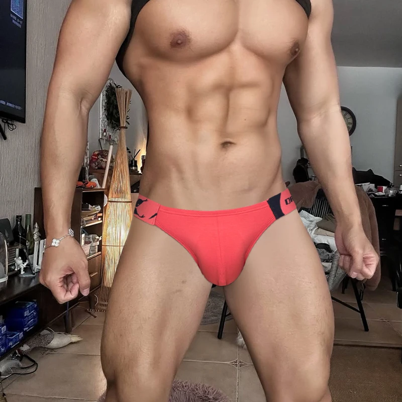 1 قطعة الملابس الداخلية الرجالية الذكور السروال منخفضة الارتفاع الرجال الملابس الداخلية مريحة للتنفس ملخصات مريحة اللياقة البدنية الرجال السراويل #5