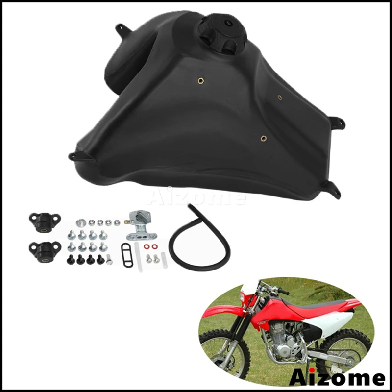Черный топливный бак для мотоцикла Honda CRF 230 CRF230F CRF 230F, внедорожный, для питбайка, эндуро, мотокросса, 15-19 г.в.