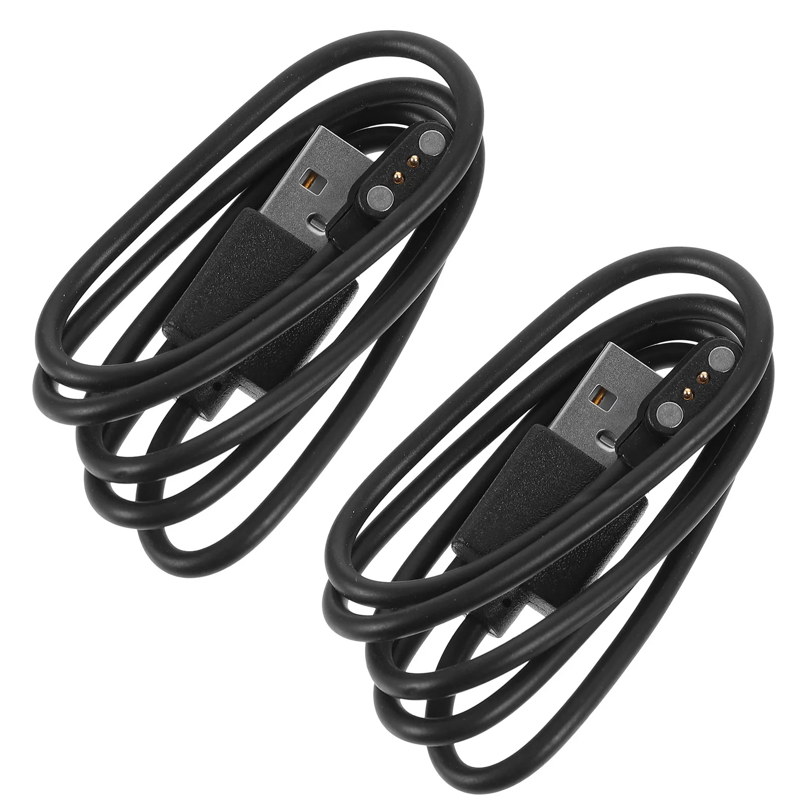 

2Pcs USB Charging Cable Magnetic for Smartwatch Fast Charging Replacement Cord Pc ABS Construction Compatible with Apple