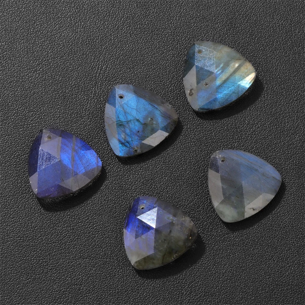 1 PC Strong Luster Natural Labradourite Charms Waterdrop Square Shape Stone Pendant For Jewelry Making Necklace DIY Earrings view 6