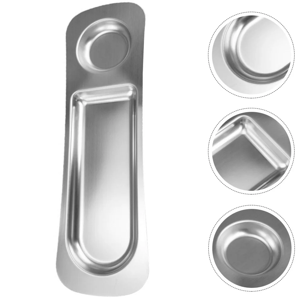 

Multi-Function Food Plate Stainless Steel Snack Tray Wear-Resistant for Home Hotel Restaurant Decorative Practical