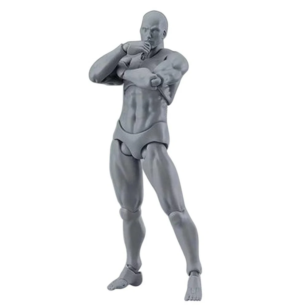 

Figurine Anime Figure Action Toy Man and Woman For Artists Human Mannequin Drawing Figures Action Figure Figure Model