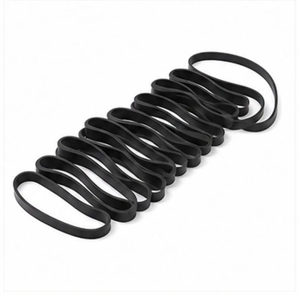 11Pcs Flat Rubber Phonograph Belt Replacement Set for Old Record Players Turntable Maintenance Seamless Playback Wear Resistant