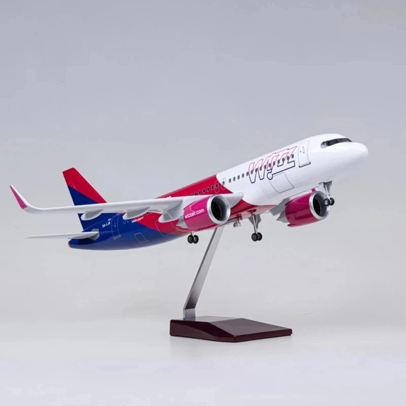 

Коллекция 1/80 года, модель Mainan A320NEO A320 NEO Wizz Air Airlines, модель Mainan Ringan & Wheel Gigi pendaritan, модель из литой смолы Pesawat