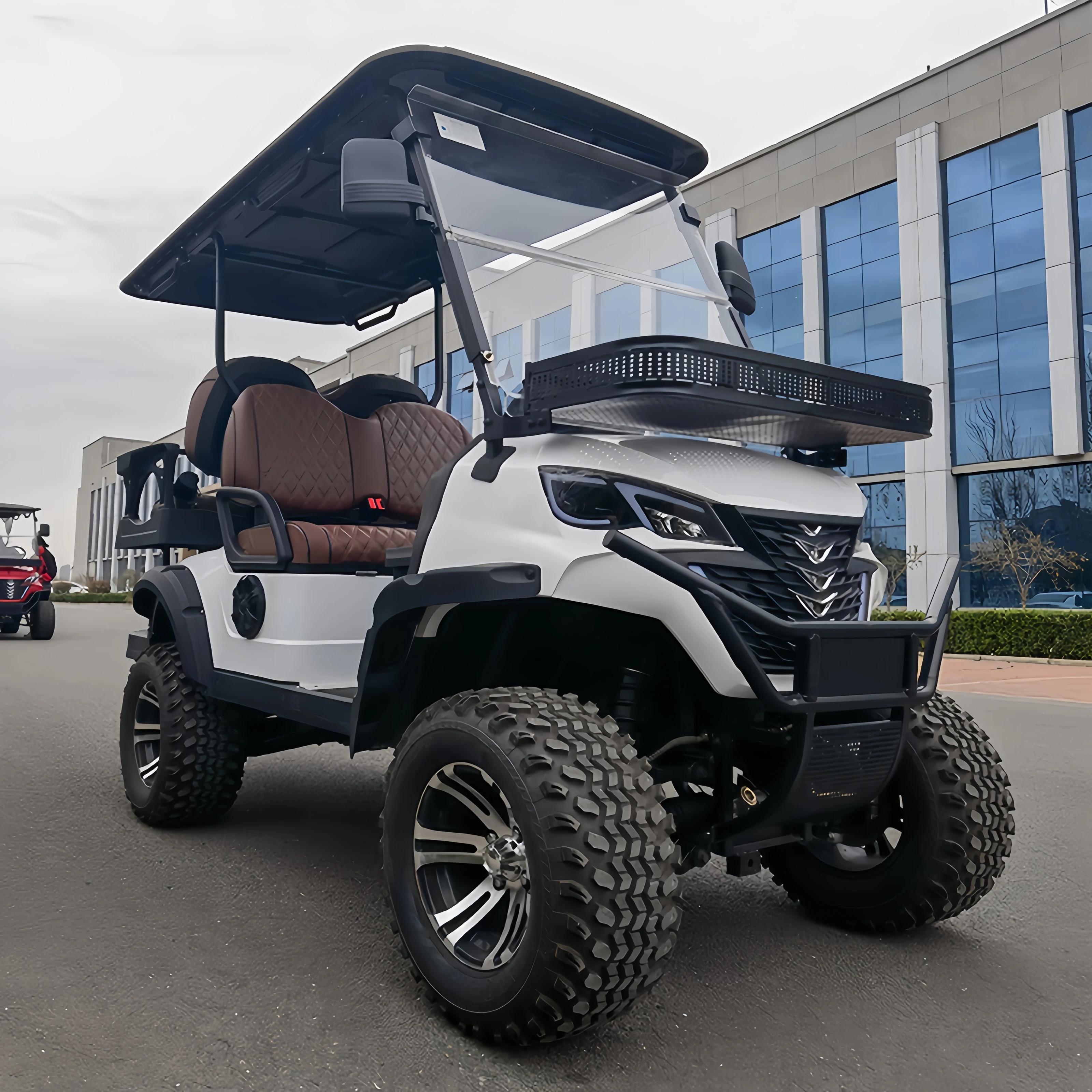 Golf carts for sale electric cheap Chinese 6 seater lithium 72V battery wholesale prices Import rear seat cars for golf course