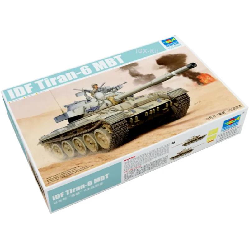 

Trumpeter 05576 1/35 IDF Tiran 6 MBT Main Battle Tank Military Children Toy Handcraft Assembly Plastic Model Building Kit