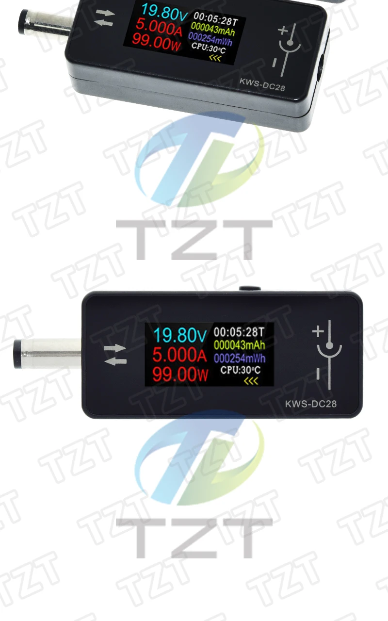 KWS-DC28 0,96 Zoll TFT HD Digitalanzeige DC-Spannungsmesser Leistungsmesser Handy-Ladetester Detektor Elektrikerwerkzeug – Detail 12