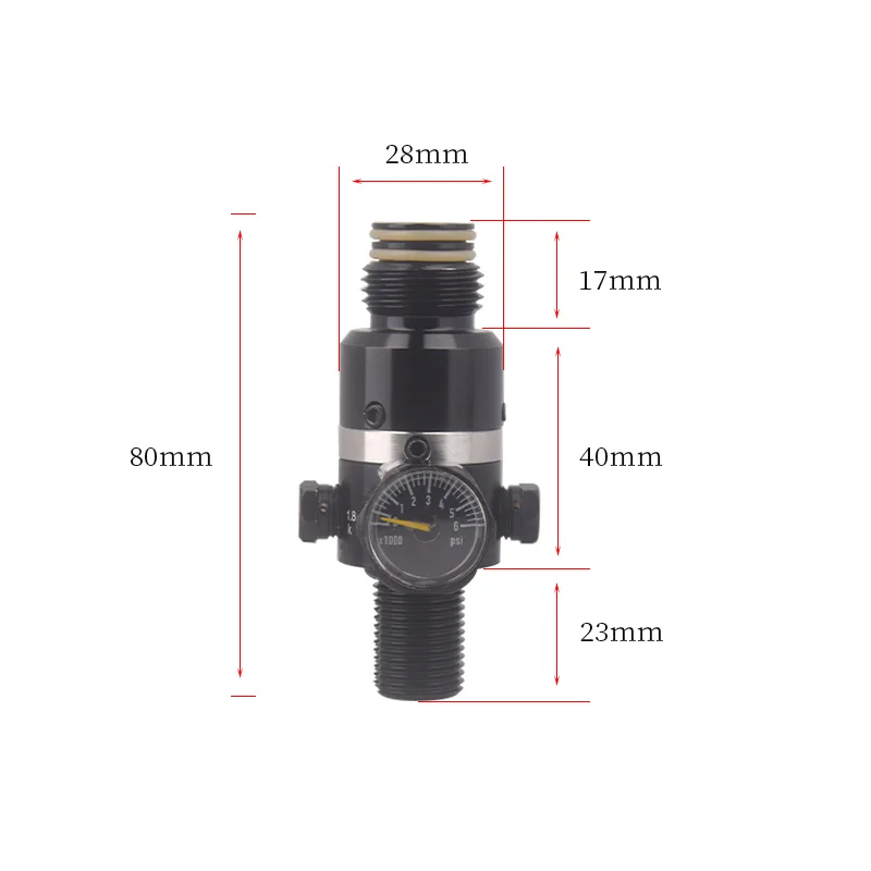 Imagem -03 - Regulador de Pressão Rotativo Hpa Recarga do Cilindro de Gás Tanque de ar Conector Macio Válvula Adaptadora para Co2 Mergulho Acessórios de Aquário