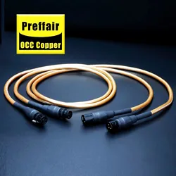 XLR Cable HiFi OCC XLR Audio Cable 5C Gold Plated 3 Pin Interconnect Balanced Male to Female Xlr Connector for Microphone DAC