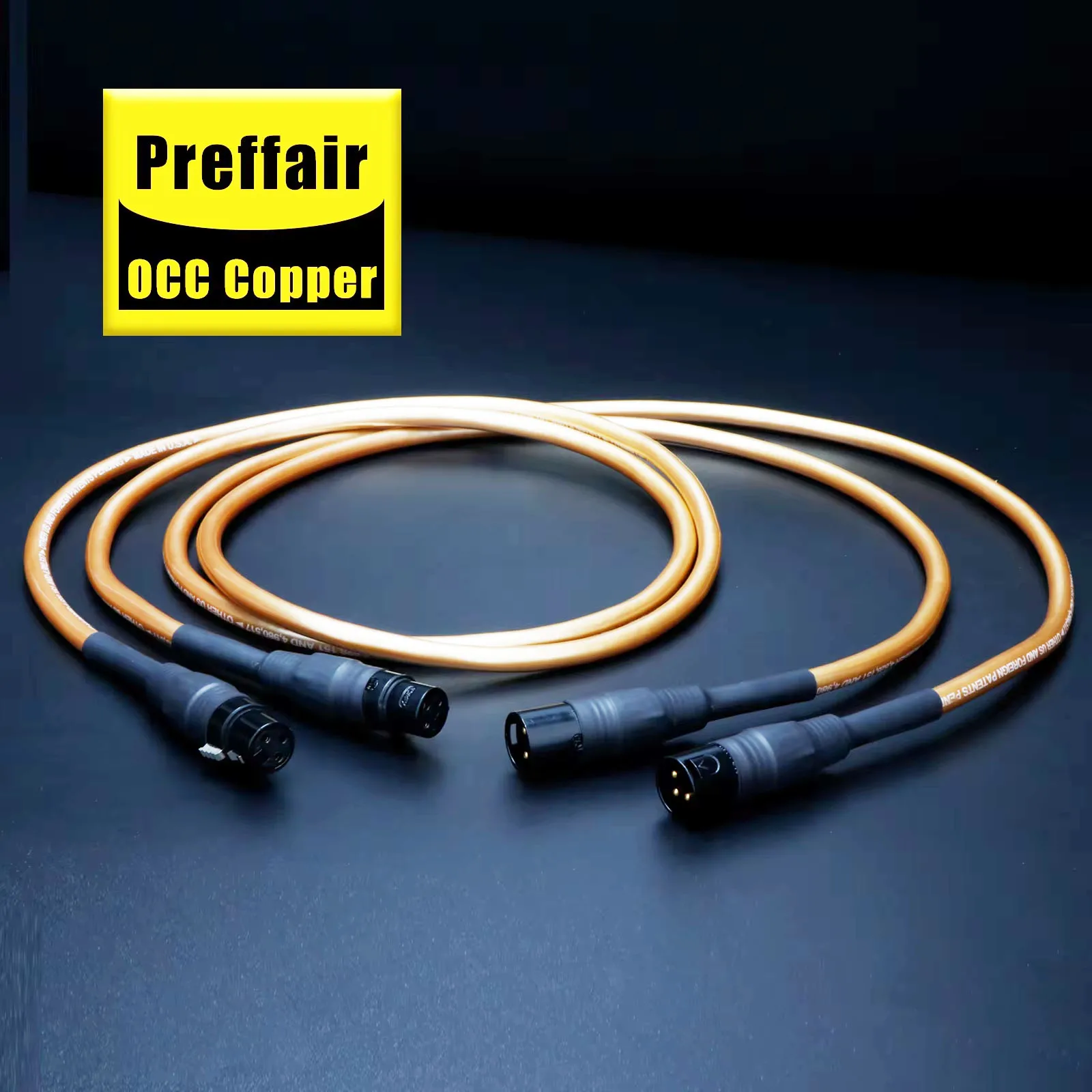 XLR Cable HiFi OCC XLR Audio Cable 5C Gold Plated 3 Pin Interconnect Balanced Male to Female Xlr Connector for Microphone DAC