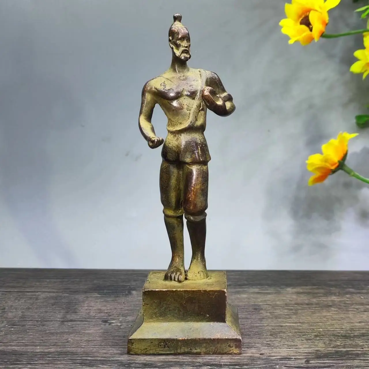 Antique Chinease copper Roman gladiators statue,Handicrafts, best collection&adornment, Free shipping
