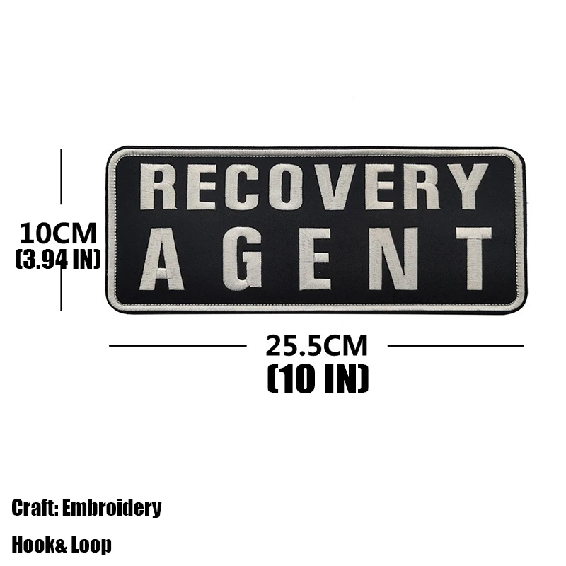 Security Enforcement Agent Embroideried Patch MIlitary Tactical Embroidery Patches Stickers On Clothing with Hook and Loop