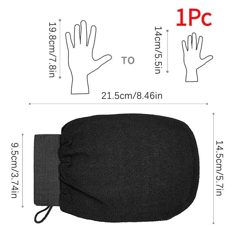 1Pc Moroccan Shower Exfoliating Glove Hammam Bath Body Cleaning Scrub Massage Mitt Kessa Peeling Towel Glove.