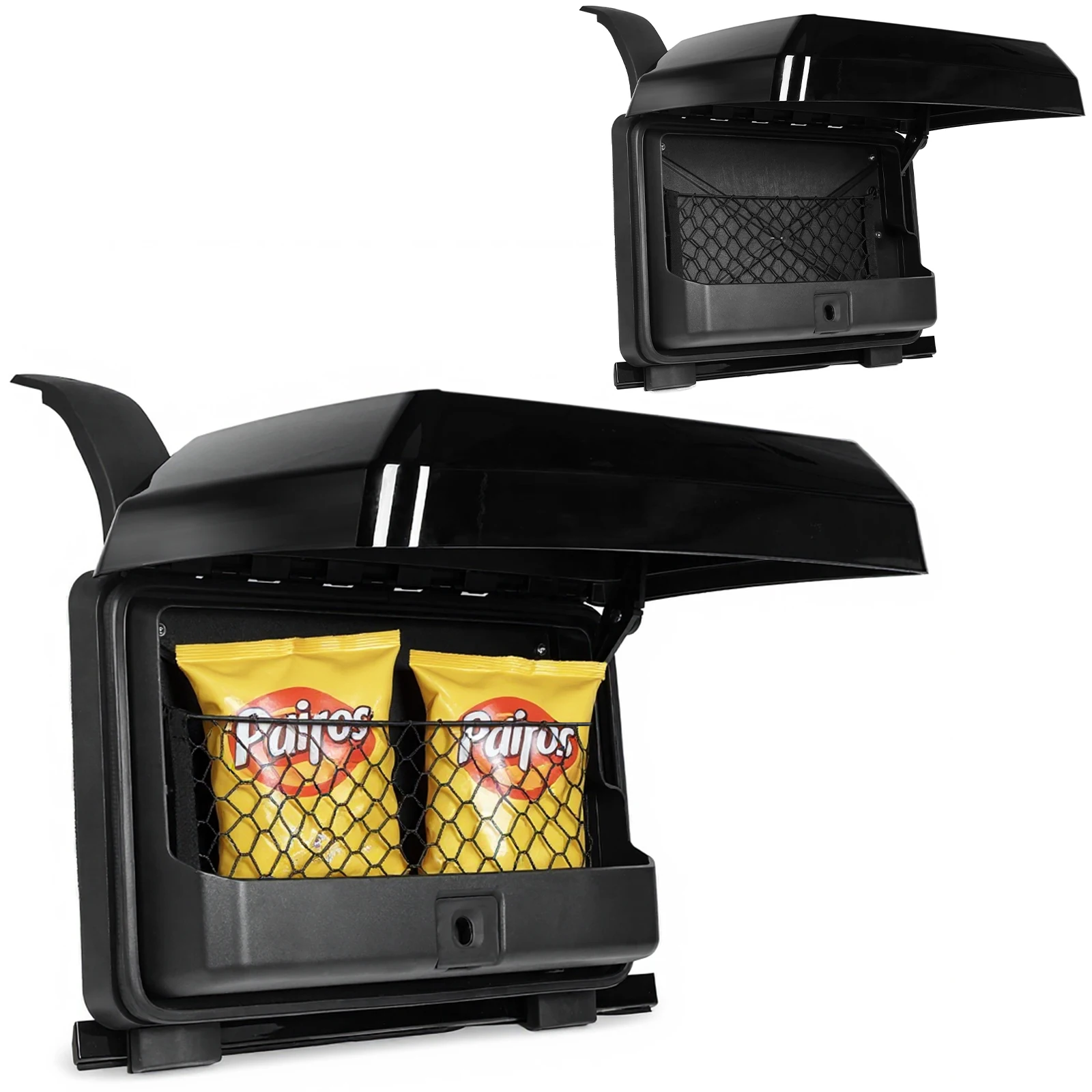 

Glossy Black Side Toolbox Rust Proof Auto Side Carrier Case Wear Resist Car Exterior Tool Box for Land Rover Defender 90