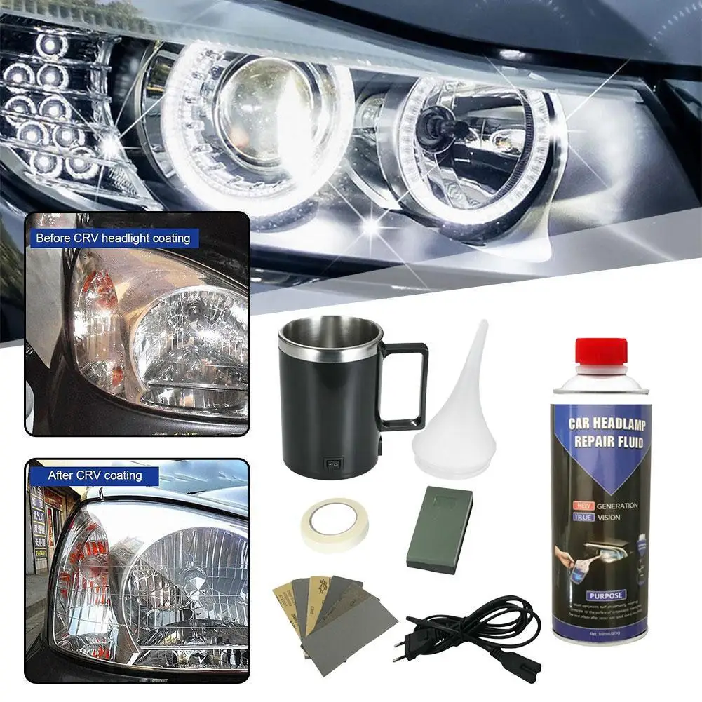 

﻿ Car Headlights Restoration Kit Car Headlight Restoration Polishing Repair Fluid Car Lamp Polishing Agent Scratch Restoration