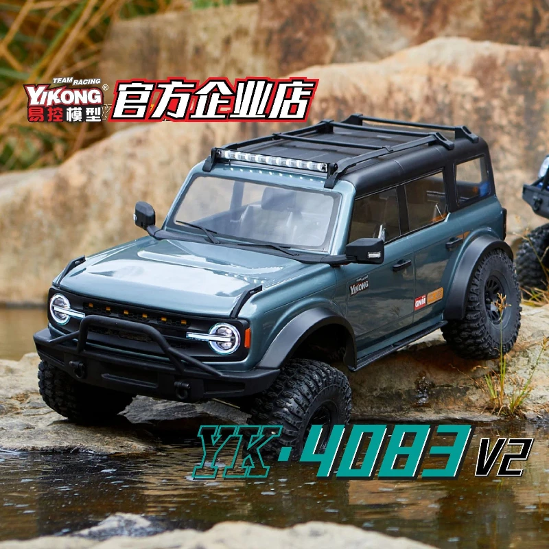 Easy Control YK4083 v2 1/8 Remote Control Electric Simulation Ford Wrangler 4WD High and Low Speed Climbing Off road Vehicle