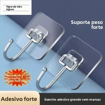 ganchos-adesivos-transparentes-de-alta-resistencia-sem-furos-para-pendurar-bolsas-e-acessorios-da-sanxi-hu