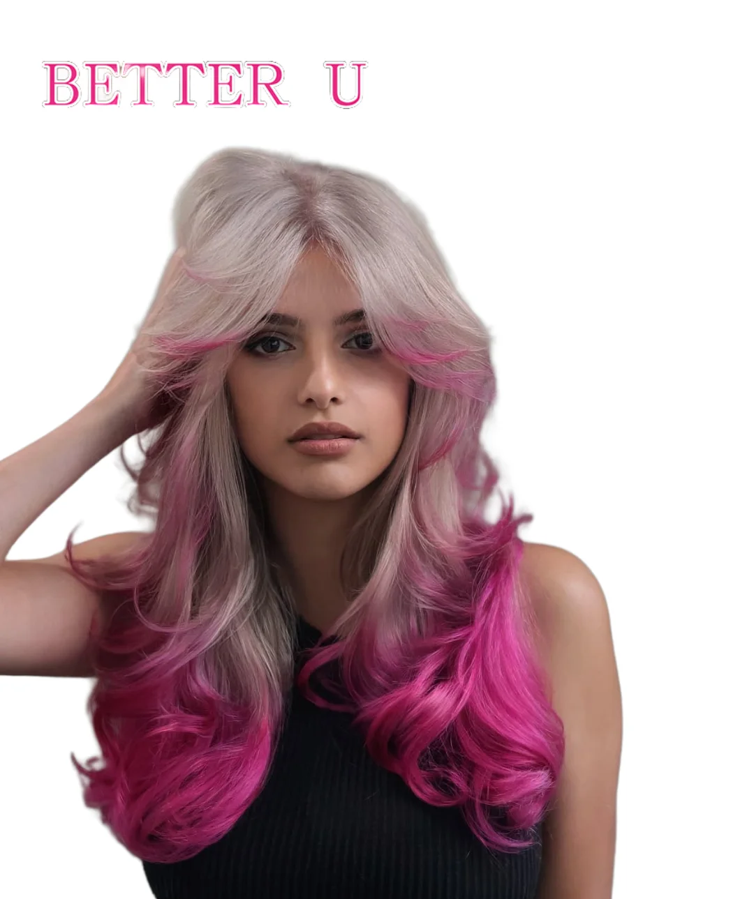 الجسم موجة باروكة من شعر طبيعي الرماد شقراء/الوردي الملونة 13x6 الدانتيل الجبهة الباروكات قبل نتف البرازيلي 100% 613 باروكة من شعر طبيعي للنساء #2