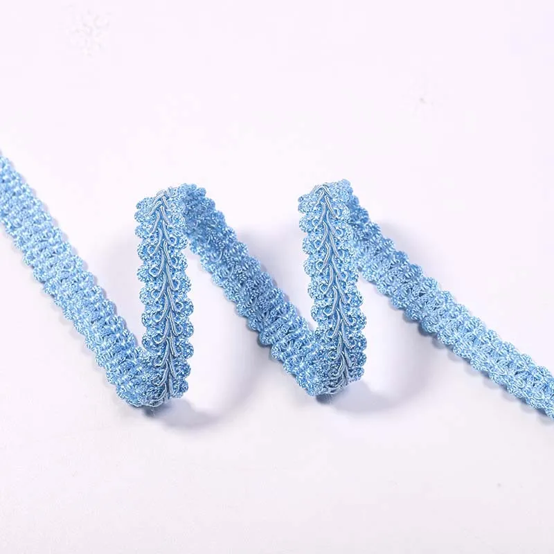 40M/Roll 12MM 1.2CM Colorful Polyester Centipede Lace Ribbon For Hair Ornament Garment Gift Packaging DIY Handcraft Supplies